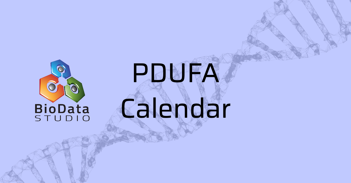 PDUFA Calendar Bio Data Studio